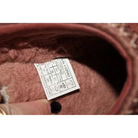 UGG Tazz Platform Suede Clog Slippers Burnt Cedar 1122553 Women's 7 - Picture 5 of 6